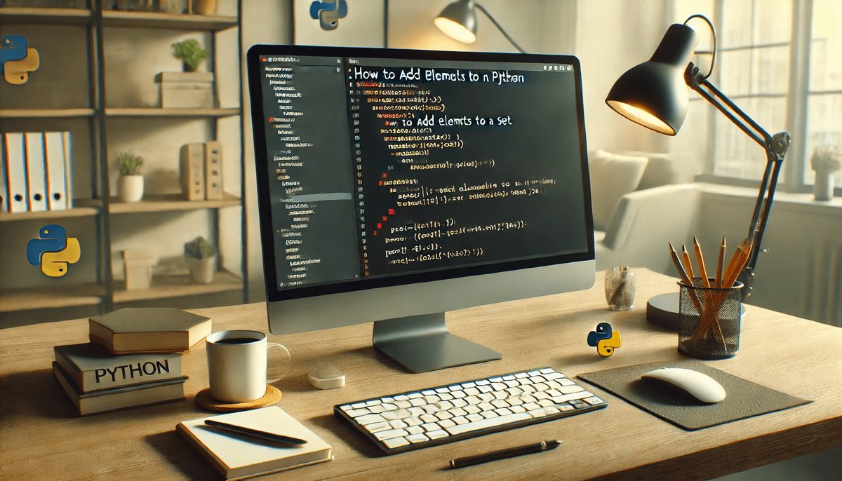 Programmierarbeitsplatz mit Python-Code